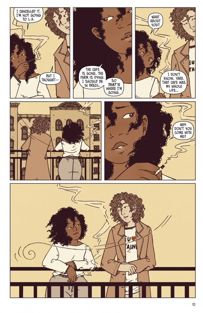    CREMA   is available for    purchase here   .   CREDITS:    Written by    Johnnie Christmas    Art by    Dante Luiz    Coloured by    Dante Luiz    Lettered by    Ryan Ferrier    Edited by    Atla Hrafne  