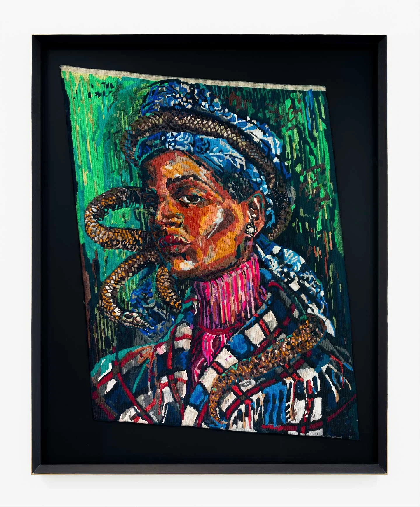 uNOBANTU noMAJOLA 2020 Wool and thread on tapestry canvas