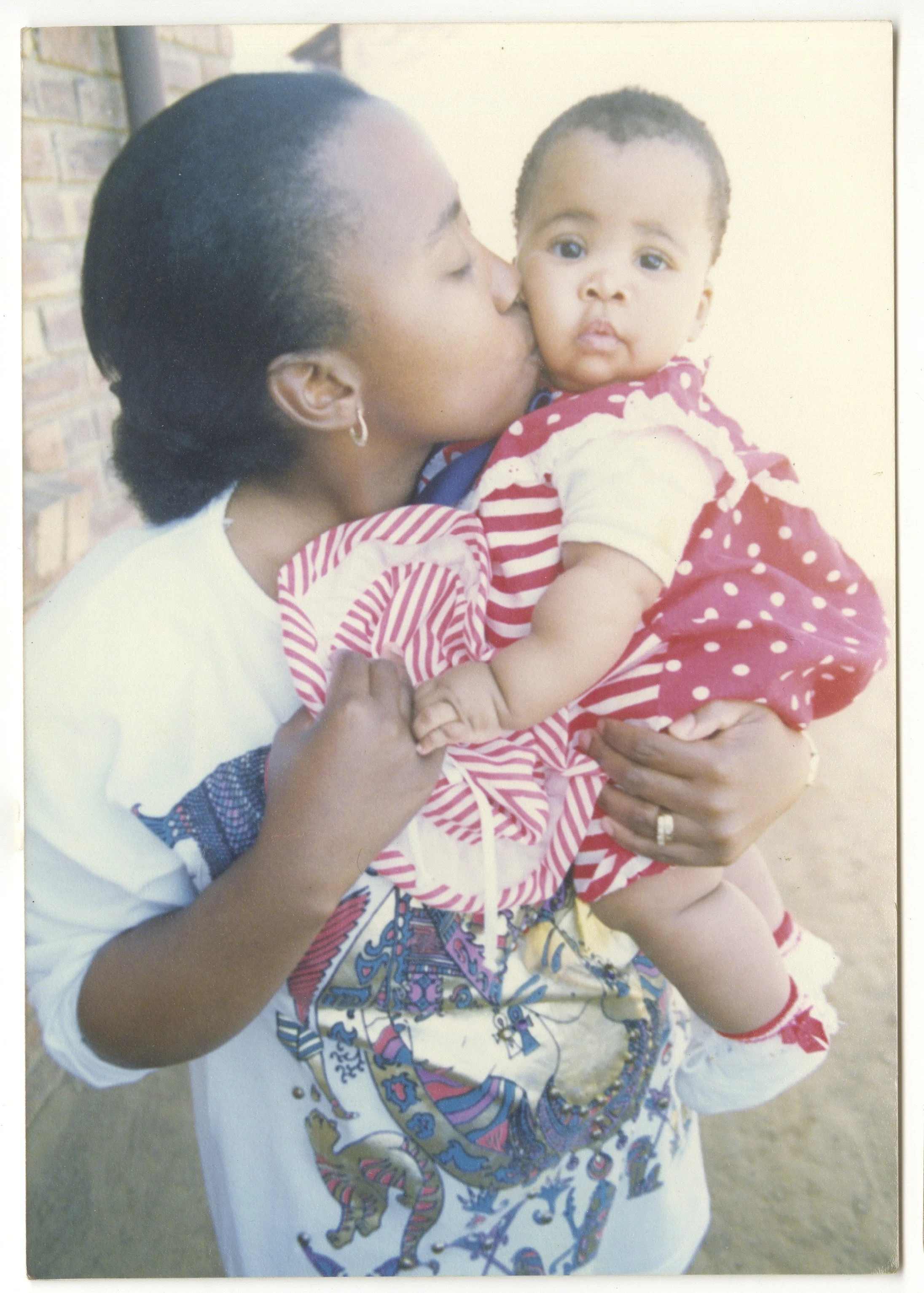 Maneo with their mother in Katlehong.